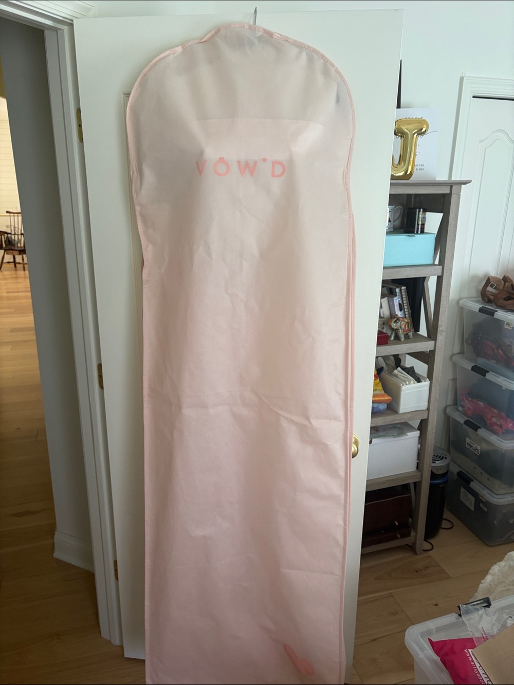 Like NEW VOW'D Wedding Dress Garment Bag - light pink